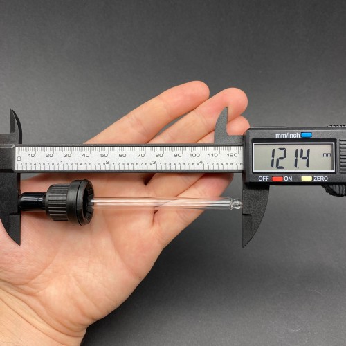 18mm - Cam Damlalık Takım Kilitli Kapaklı Siyah Kapak Siyah Lastik - 100ml