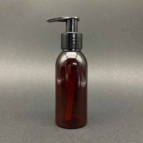 100ml Amber Pet Şişe - Siyah Sıvı Sabun Pompalı